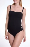 Cache Coeur Lara One-piece Maternity Swimsuit In Black