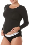 Cache Coeur Life Maternity And Nursing T-shirt In Black