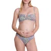 Cache Coeur Madala Reversible Two-piece Maternity Swimsuit In Multicolor