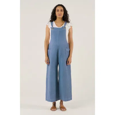 Cache Coeur Maternity And Nursing Dungaree Maya In Blue