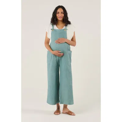 Cache Coeur Maternity And Nursing Dungaree Maya In Green