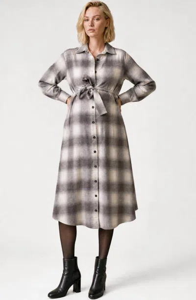 Cache Coeur Maternity & Nursing Long Shirt Dress Chelsea In Beige