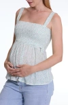 Cache Coeur Maternity And Nursing Top Ambre In Blue