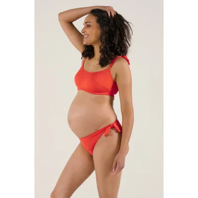 Cache Coeur Maternity Bikini Porto Vecchio In Orange