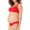 Cache Coeur Maternity Bikini Porto Vecchio In Red