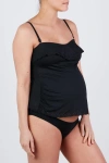 Cache Coeur Maternity Tankini Bloom In Black