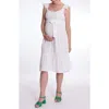 Cache Coeur Melody Maternity And Nursing Dress In White
