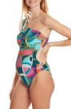 CACHE COEUR MOSHI ONE-SHOULDER ONE-PIECE MATERNITY SWIMSUIT