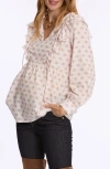 Cache Coeur Nelly Maternity And Nursing Blouse In Ivory