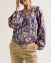 Cache Coeur Nursing & Shirt Madeleine Blouse In Cornflower Blue In Blue