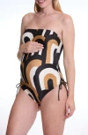 Cache Coeur Odeon Maternity Swimsuit In Multi