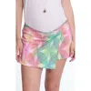 Cache Coeur Rosalie Wrap Front Maternity Skort In Multi