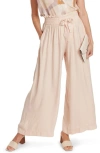 Cache Coeur Sahel Smocked Twill Maternity Pants In Sand