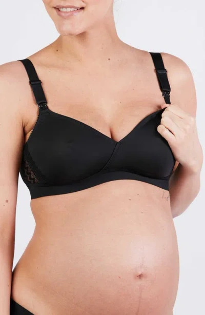 Cache Coeur Serena Maternity And Nursing Bra In Black