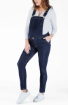 Cache Coeur Sharon Denim Maternity Overalls In Brown