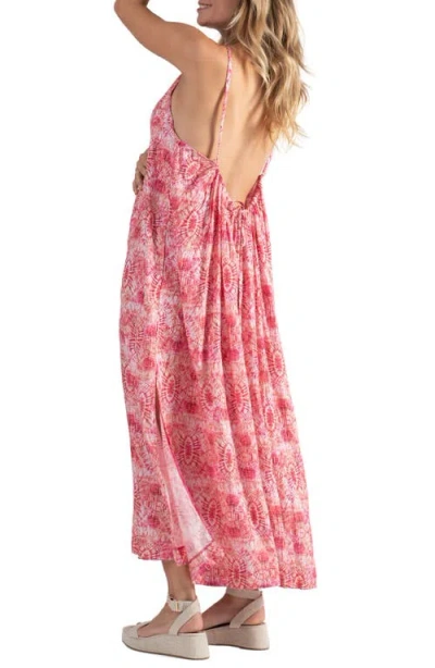 Cache Coeur Soleil Pregnancy And Nursing Long Dress In Pink