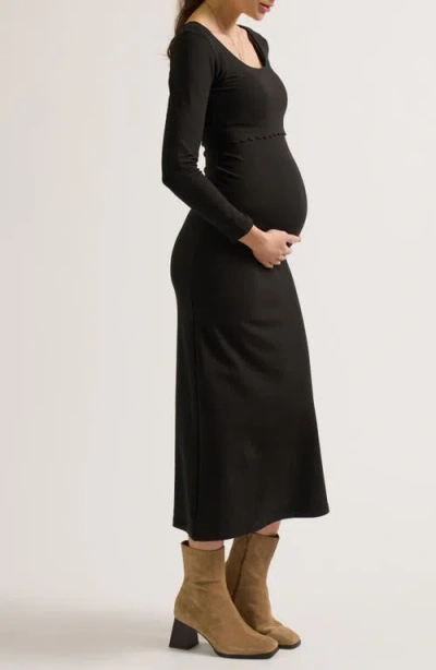Cache Couer Mathilde Maternity & Nursing Dress In Black