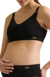 Cache Couer Zoé Seamless Maternity And Nursing Bra In Black