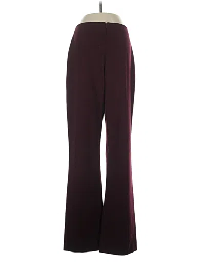 Pre-owned Caché Dress Pants In Burgundy