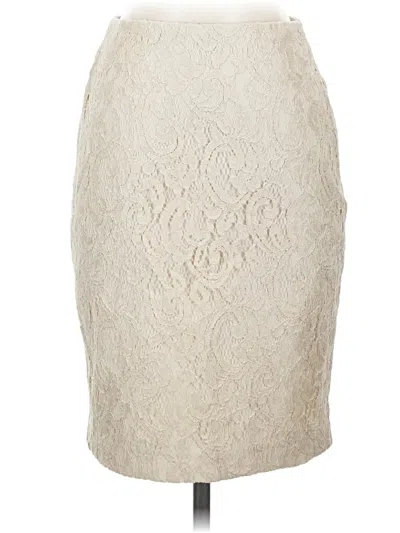 Pre-owned Caché Formal Skirt In Ivory
