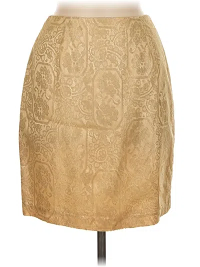Pre-owned Caché Formal Skirt In Tan