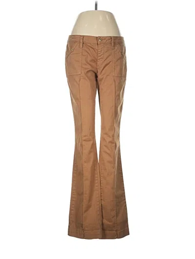 Pre-owned Caché Khaki Pant In Brown