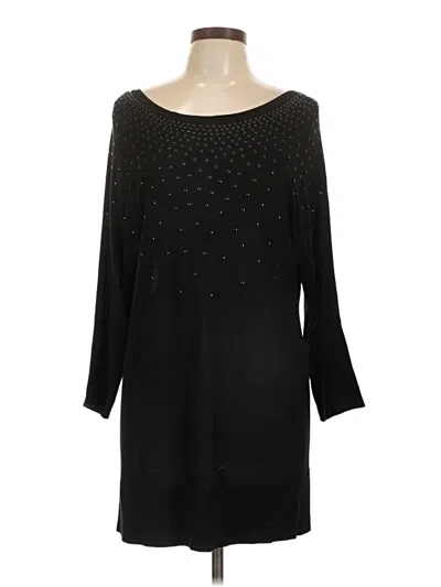 Pre-owned Caché Pullover Sweater In Black