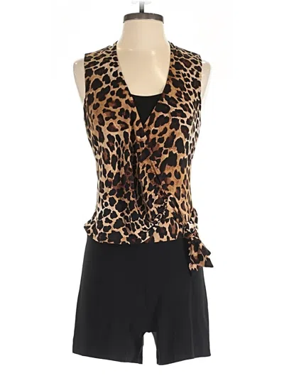 Pre-owned Caché Romper In Brown