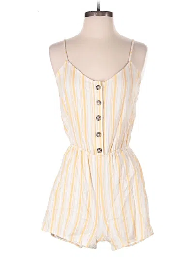 Pre-owned Caché Romper In Yellow