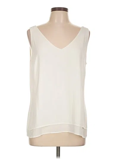 Pre-owned Caché Sleeveless Blouse In Ivory
