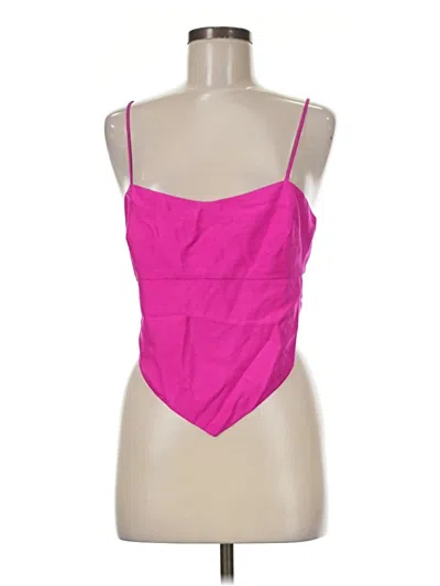 Pre-owned Caché Sleeveless Blouse In Pink
