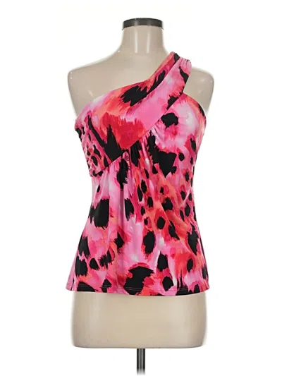 Pre-owned Caché Sleeveless Blouse In Pink