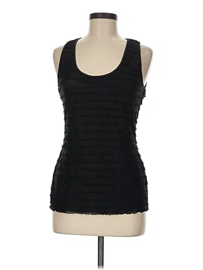 Pre-owned Caché Sleeveless Top Black Scoop Neck Tops