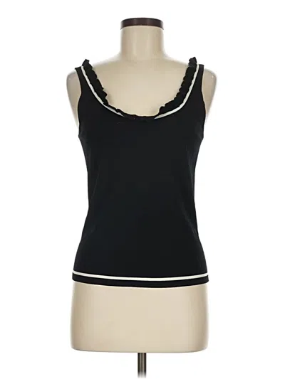 Pre-owned Caché Sleeveless Top Black Scoop Neck Tops