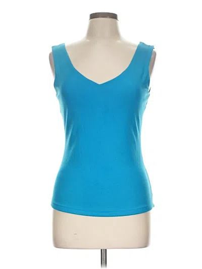 Pre-owned Caché Tank Top Blue Sweetheart Neckline Tops