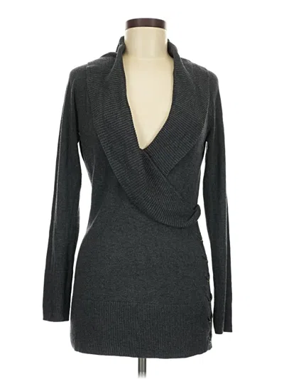 Pre-owned Caché Turtleneck Sweater In Gray