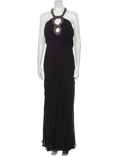 Pre-owned Caché Vintage Long Dress In Black