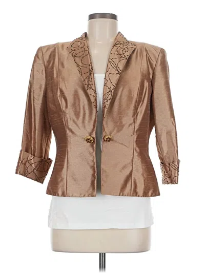 Pre-owned Cachet Blazer Jacket In Tan
