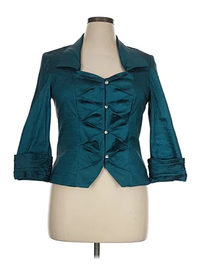 Pre-owned Cachet Blazer Jacket In Teal