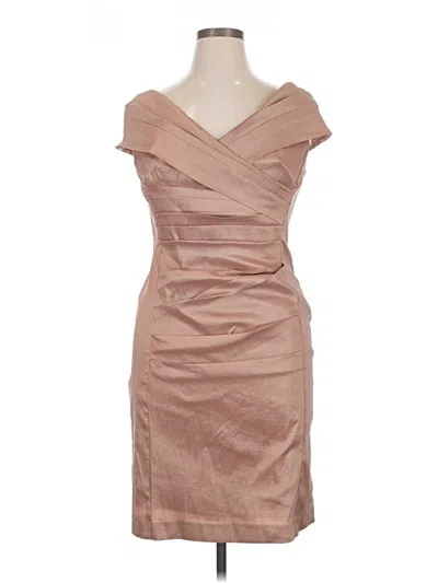 Pre-owned Cachet Cocktail Dress In Tan