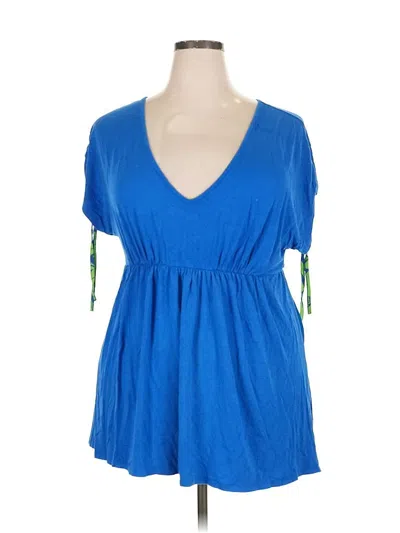 Pre-owned Cacique Casual Dress In Blue