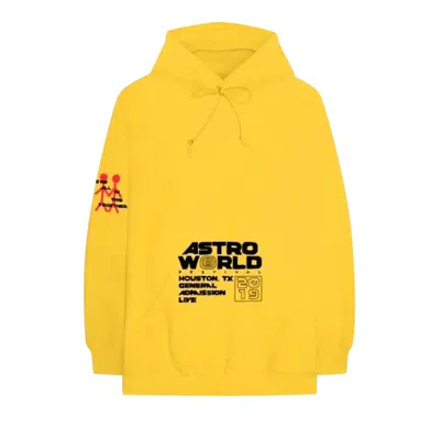 Pre-owned Cactus Jack By Travis Scott Astroworld Festival 2019 Official Souvenir Hoodie 'gold'