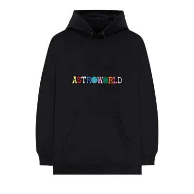 Pre-owned Cactus Jack By Travis Scott Astroworld Logo Hoodie 'black'