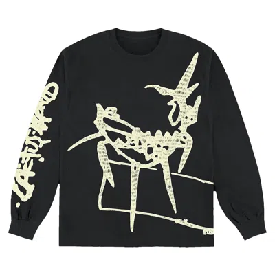 Pre-owned Cactus Jack By Travis Scott Barbed Wire Long-sleeve Tee 'black'