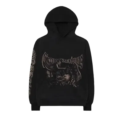 Pre-owned Cactus Jack By Travis Scott Circus Maximus Stadium Tour 25 Spray Hoodie 'black' | Men's Size M