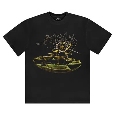 Pre-owned Cactus Jack By Travis Scott Dj Tee 'black'