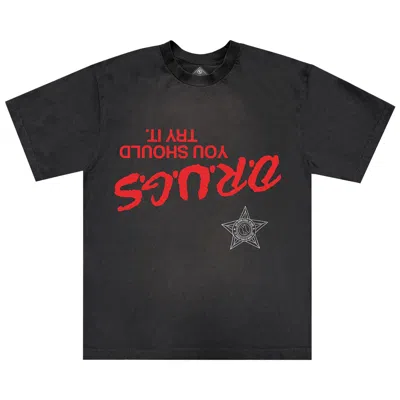 Pre-owned Cactus Jack By Travis Scott Drxgs Tee 'black'