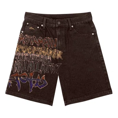 Pre-owned Cactus Jack By Travis Scott Earthquaker Shorts 'brown'