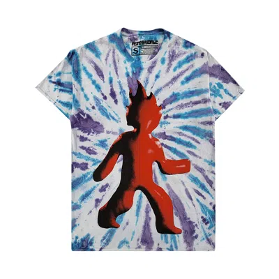 Pre-owned Cactus Jack By Travis Scott Flame Tee 'tie Dye' In Multi-color