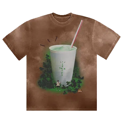 Pre-owned Cactus Jack By Travis Scott Grail T-shirt 'brown'